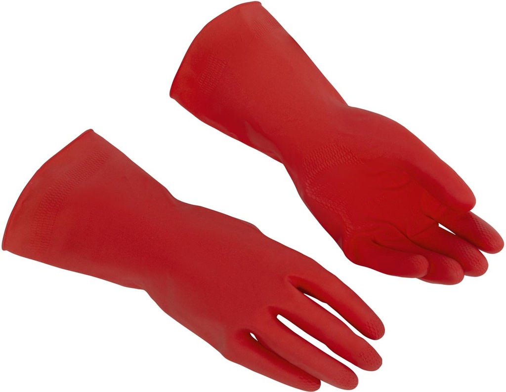 Handschoenen Vileda Multi Purpose latex M medium rood