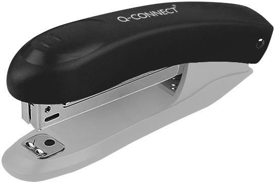 Nietmachine Q-Connect 12vel met ontnieter zwart