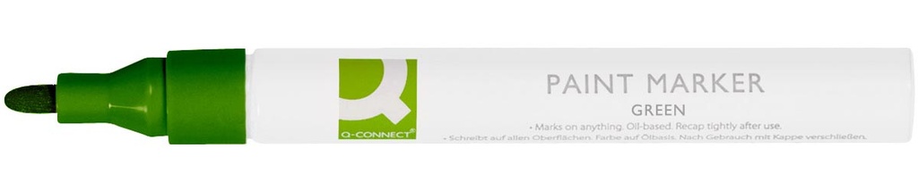Paintmarker Q-Connect ronde punt 2-3mm op oliebasis groen