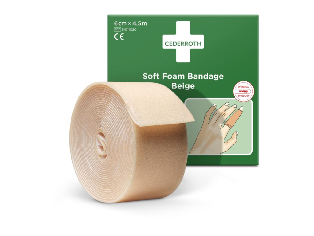 Schuimverband Cederroth 6cmx4,5m zelfklevend beige