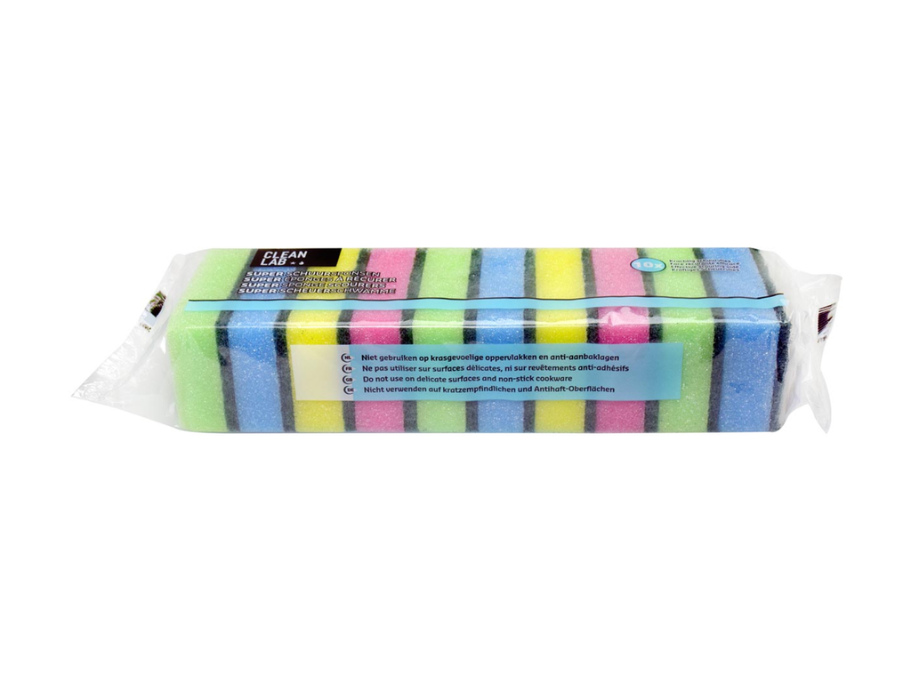 Schuurspons Aqualine 9x6x3cm (10)