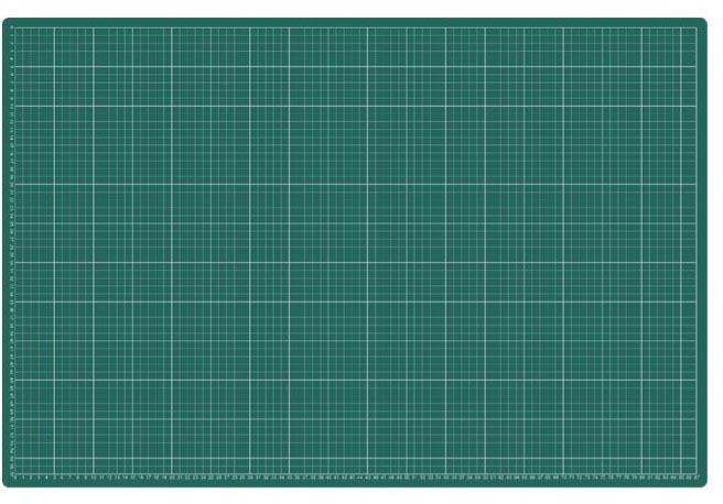 Snijmat A1 90x60cm met grafische verdeling groen