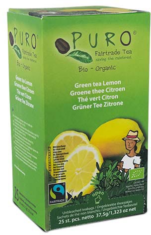 Thee Puro Bio groene thee met citroen fairtrade (25)