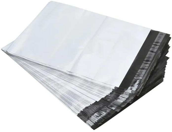 Verzendzak 250x350x50mm 55micron met retoursluiting (500)
