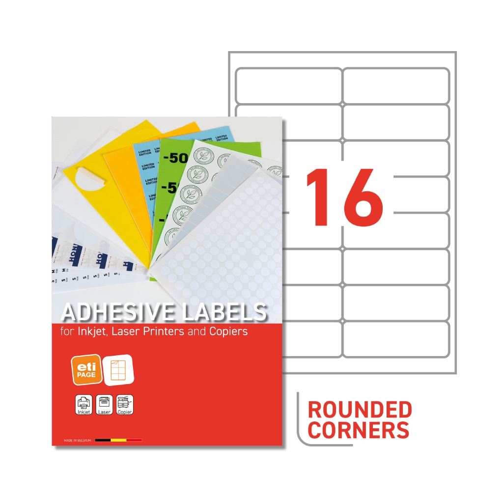 Etiketten Scotchmark 3M 7880 permanent 16 etik/blad 98x35mm wit (50)