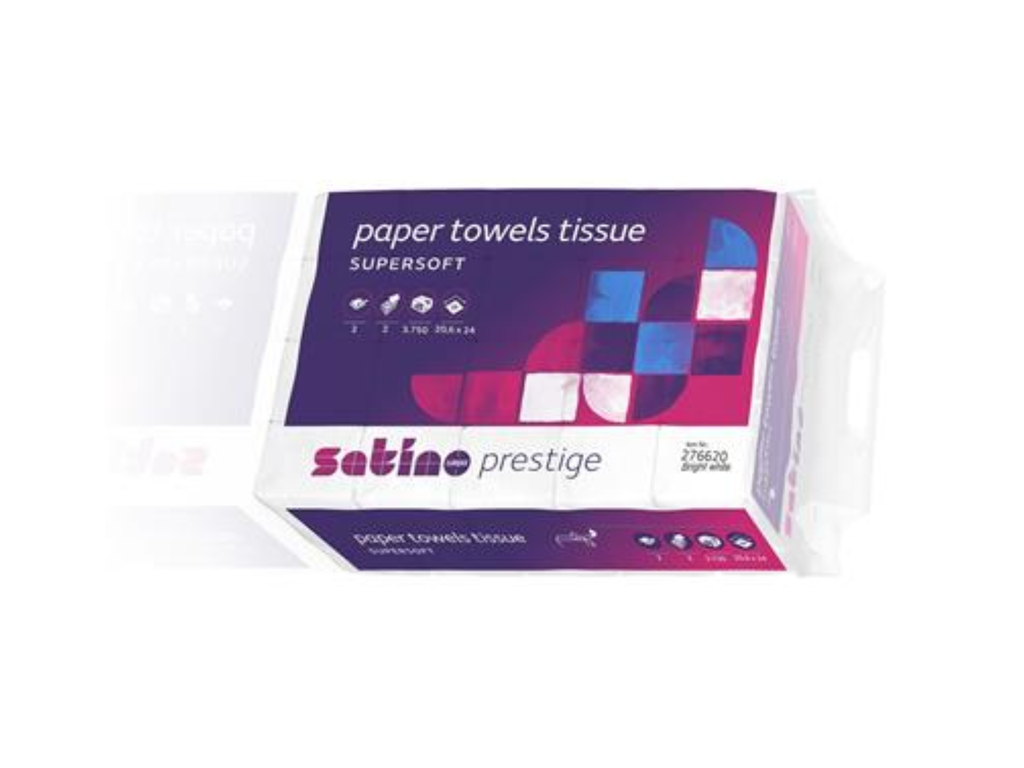 Handdoeken Satino papier Z-vouw 2 laags 24x20,6cm 150vel (25)