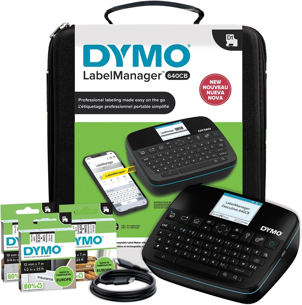 Dymo labelmanager 640 CB azerty incl. koffer
