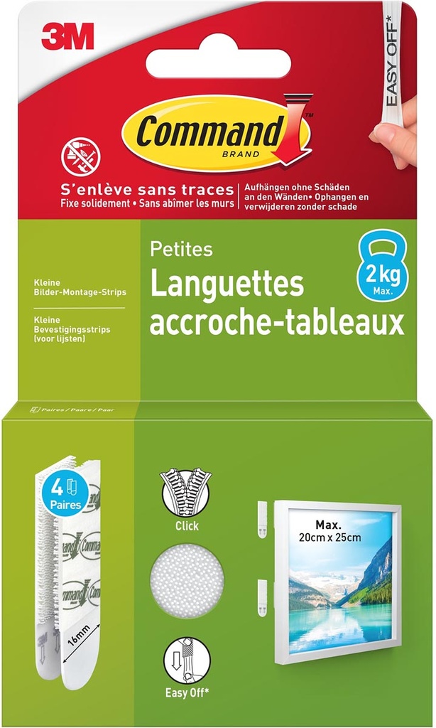 Fotolijststrip Command small draagvermogen 1,8 kg wit (8)
