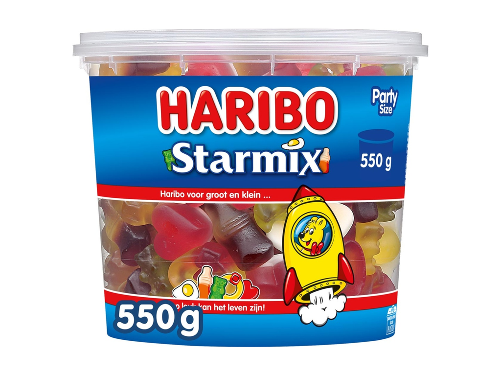 Snoepgoed Star mix Haribo emmer van 550 g