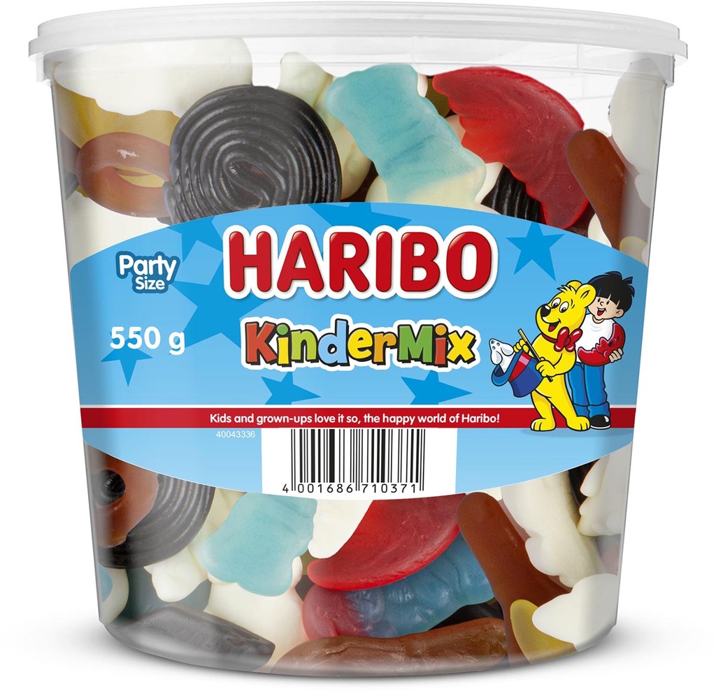 Snoepgoed Haribo  Kinder mix emmer van 550 g