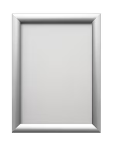 Kliklijst Seco A4 aluminium 25mm voorkant anti-glans PVC frame zilver waterbestendig