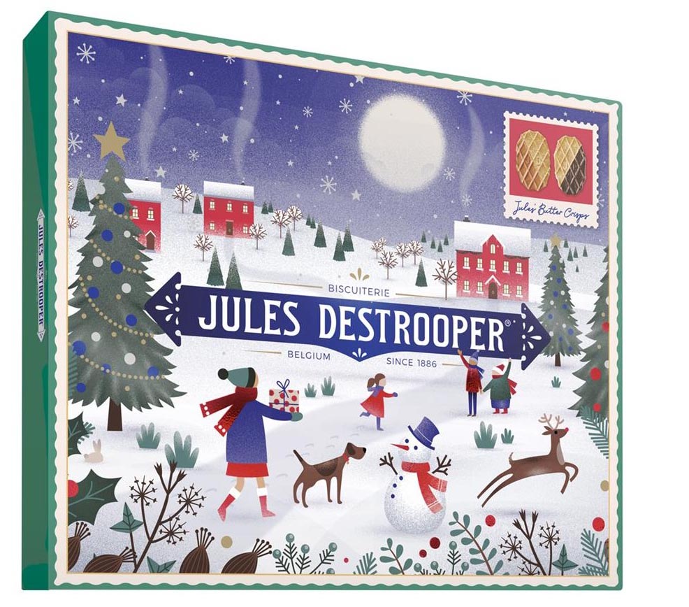 koekjes Jules Destrooper Butter Crisp collectie eindejaar doos van 200 g
