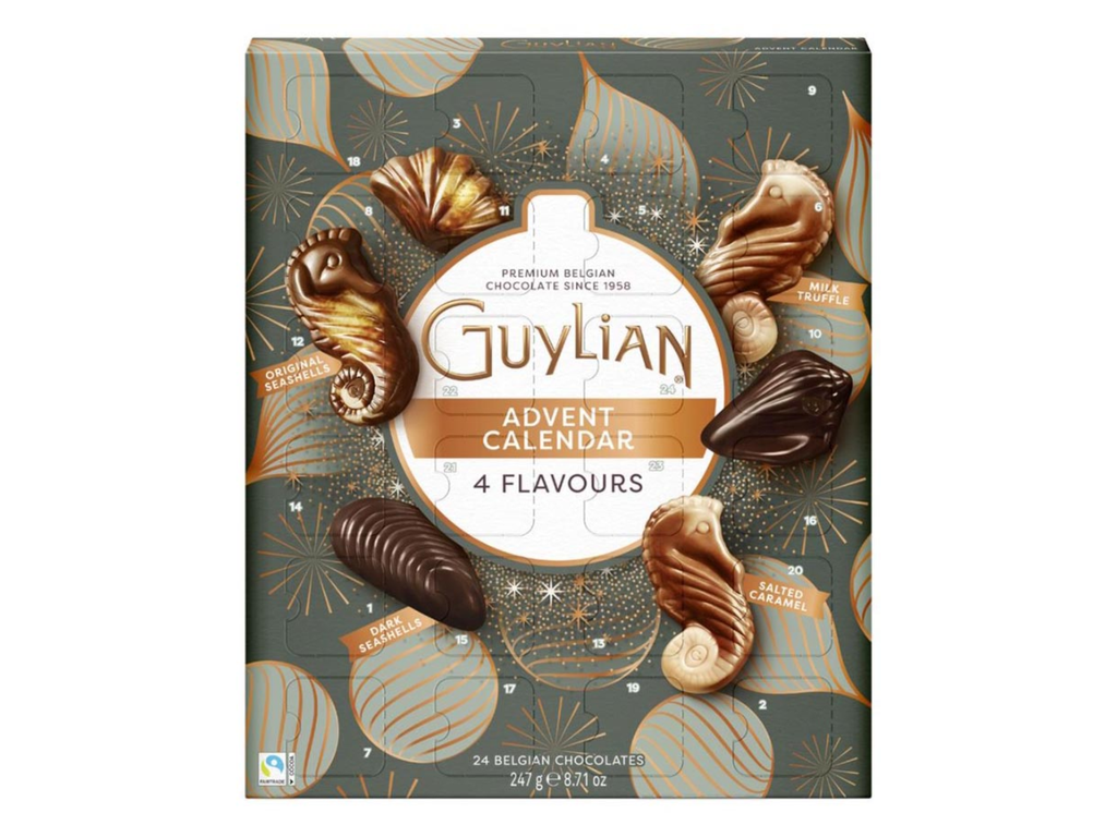  Chocolade adventskalender Guylian doos van 247 gram