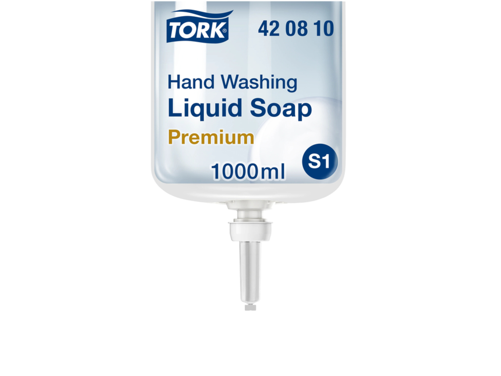 Handzeep Tork S1 Premium vloeibaar ongeparfumeerd 1000ml 
