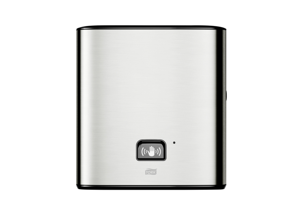 Handdoekroldispenser Tork H1 Image Line Matic zilver 