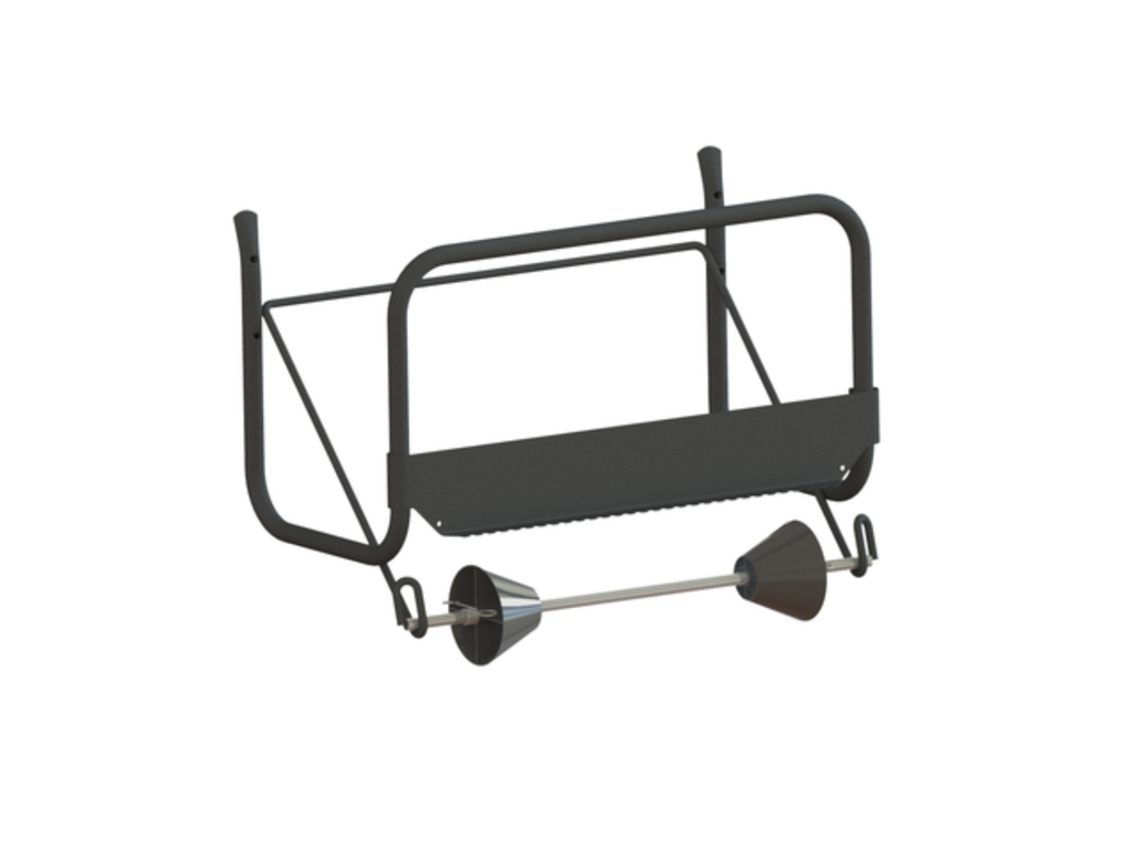 Poetspapierdispenser Euro Products M1 muurstandaard zwart 