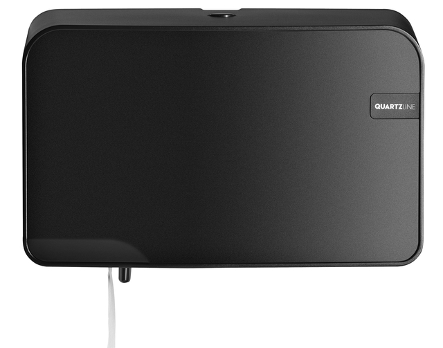 Toiletpapierdispenser Quartzline Q2 klein duo zwart 