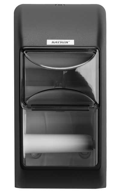 Toiletpapierdispenser Katrin duo zwart 