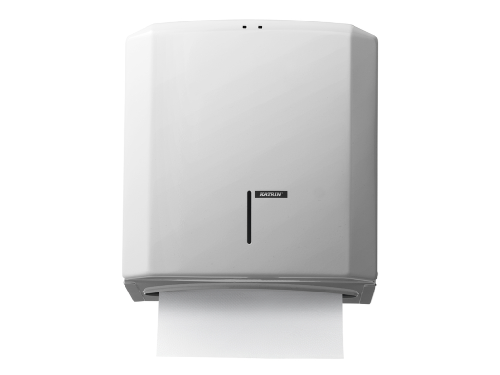 Handdoekdispenser Katrin medium wit 