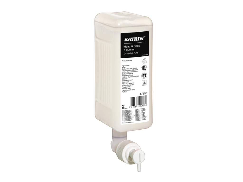 Handzeep Katrin Head & Body vloeibaar 1000ml 