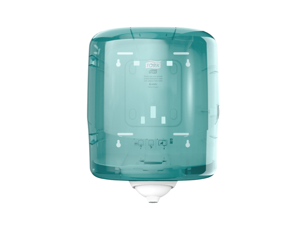 Handdoekroldispenser Tork M4 Performance Reflex turquoize 