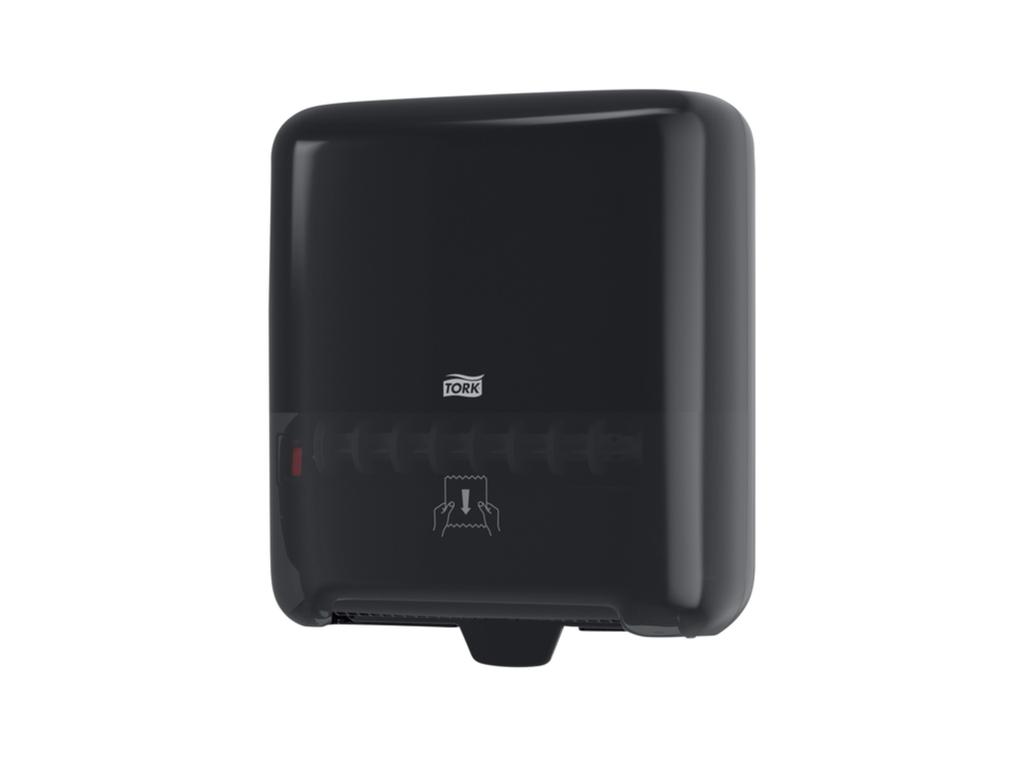 Handdoekroldispenser Tork H1 Elevation Matic zwart 