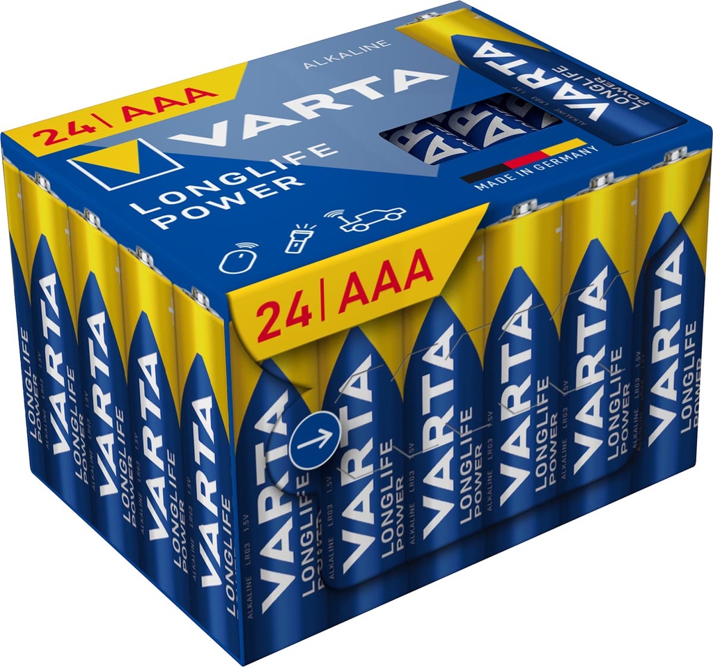 batterij Longlife Power AAA Varta (24)