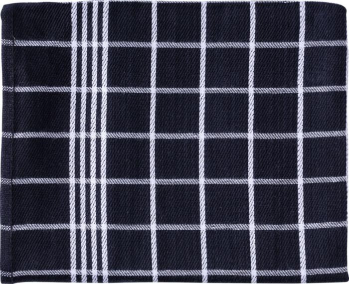 Handdoek Christelle ft 50 x 70 cm geruit zwart (3)