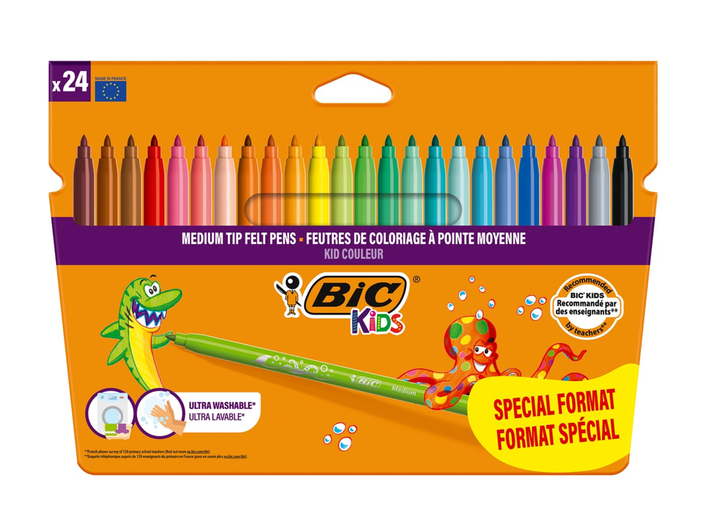 Viltstift Couleur Bic Kids 18 + 6 gratis