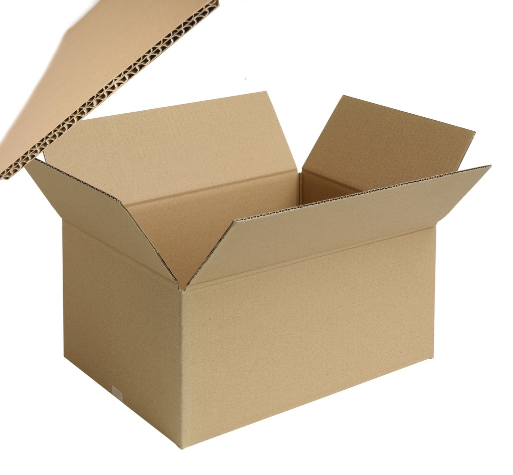 Vouwdoos dubbele golf 350x350x250mm bruin (10)