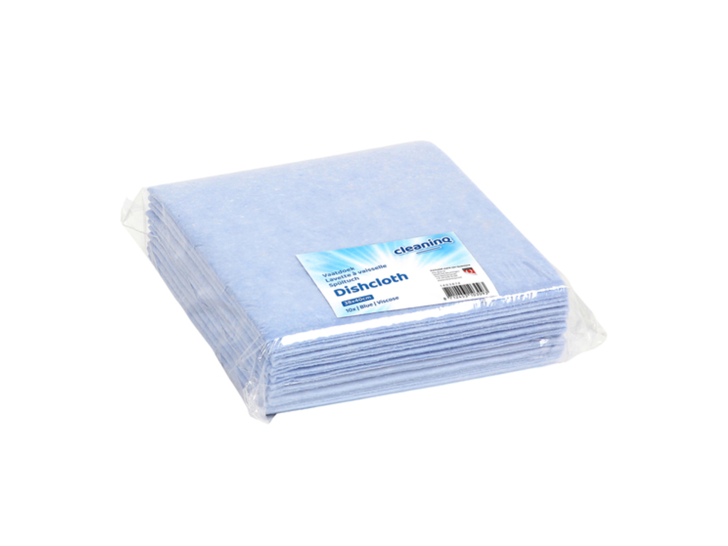 Werkdoek Cleaninq viscose 38x40cm blauw (10)