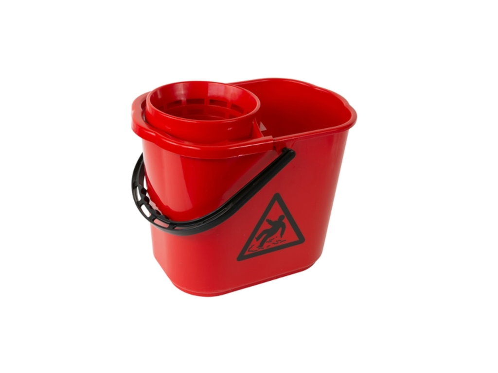 Mopemmer spaans Cleaninq met korf 12L rood
