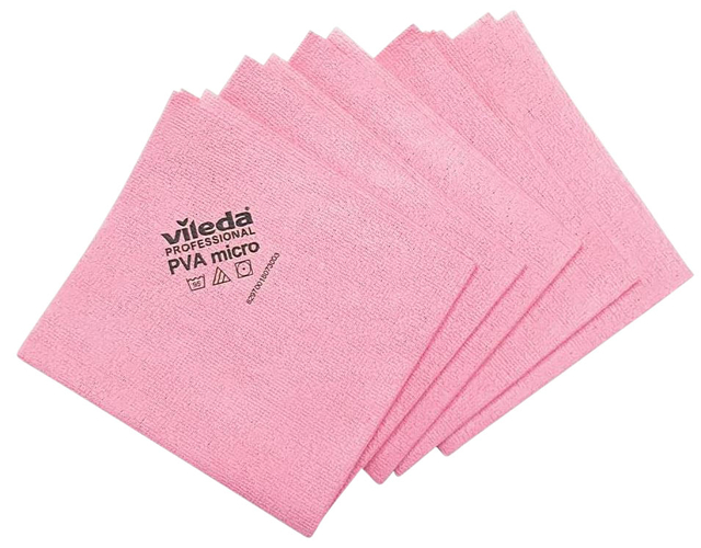 Microvezeldoeken Vileda Pro rood (5)