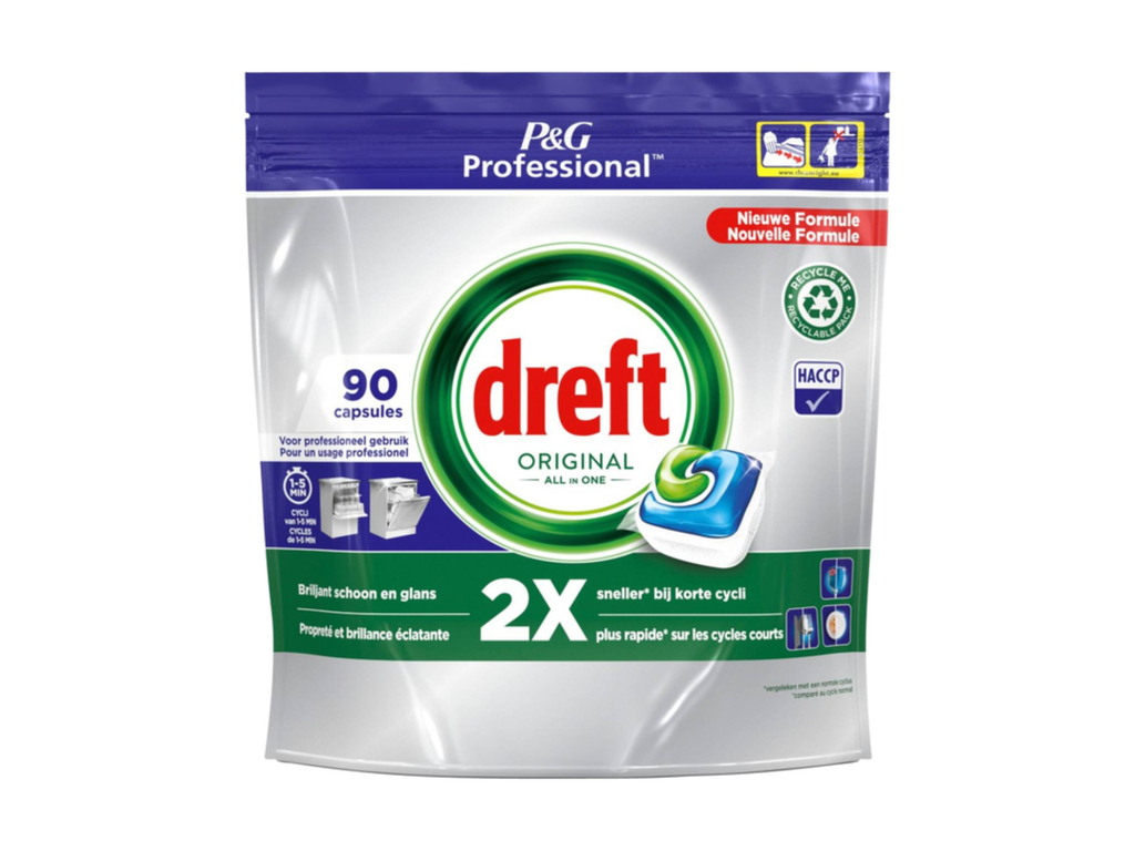 Vaatwastabletten Dreft All-in-1 Professional Regular (90)