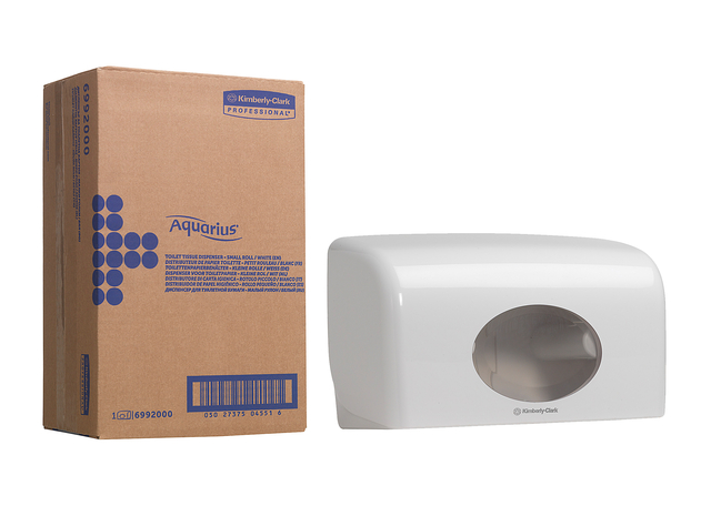 Toiletpapierdispenser Kimberly Clark Aquarius duo wit 