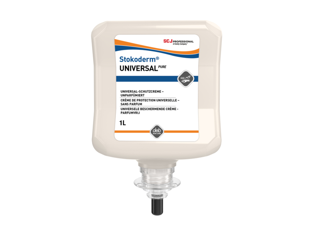 Handcrème SCJ Stokoderm Universal Pure parfumvrij 1liter