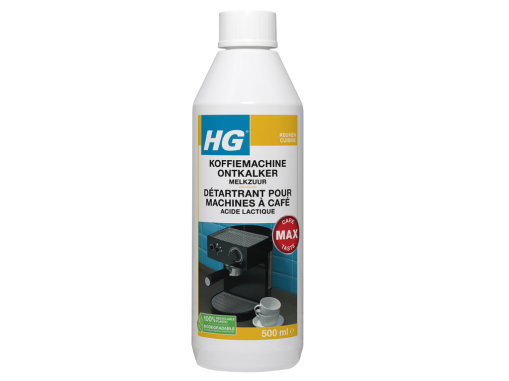 Ontkalker HG voor koffiemachine melkzuur 500ml