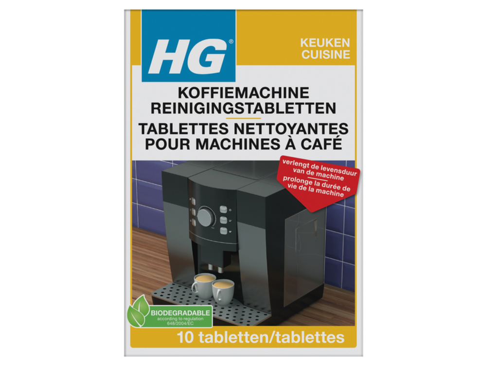 Reinigingstabletten HG voor koffiemachine (10)