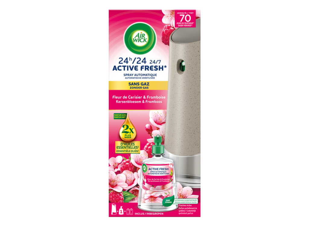 Luchtverfrisser AirWick AF Kersenbloesem framboos Starter Kit 228ml