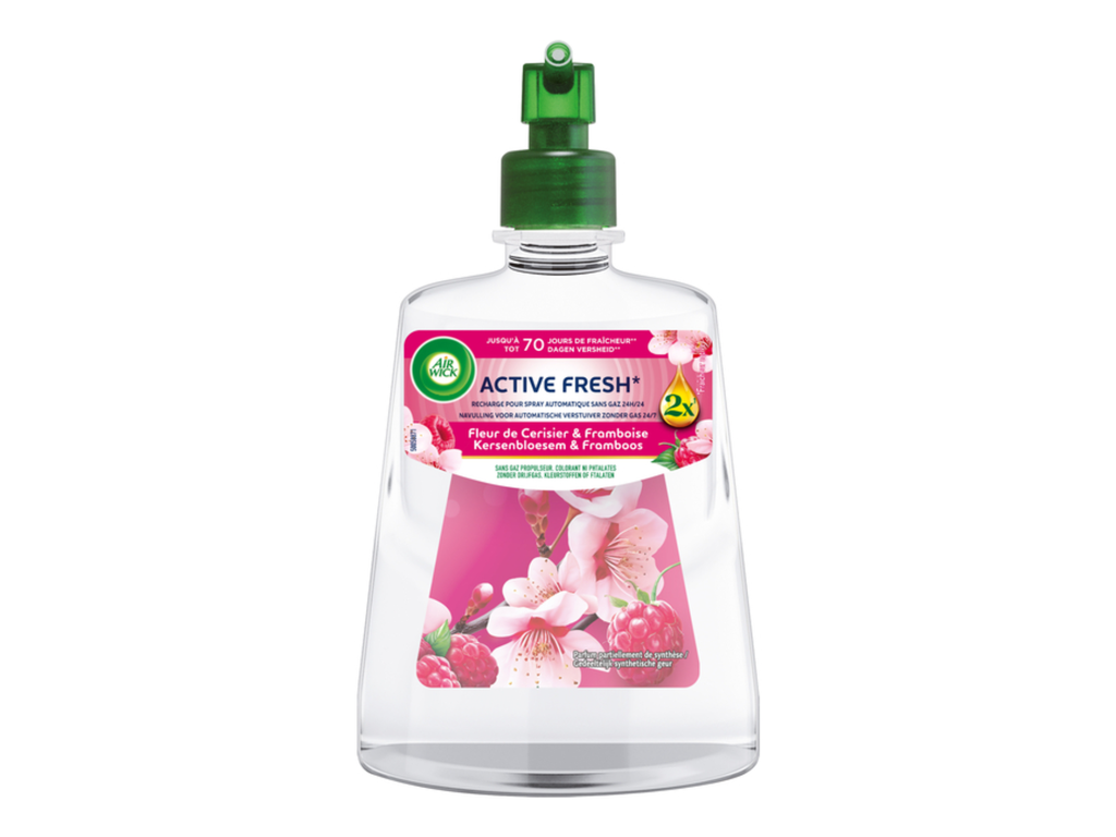 Luchtverfrisser AirWick AF kersenbloesem framboos refill 228ml