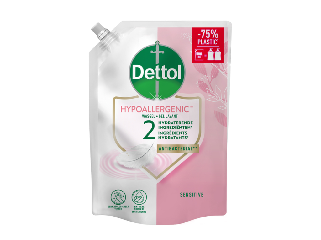 Handzeep Dettol Sensitive antibacterieël 500ml refill