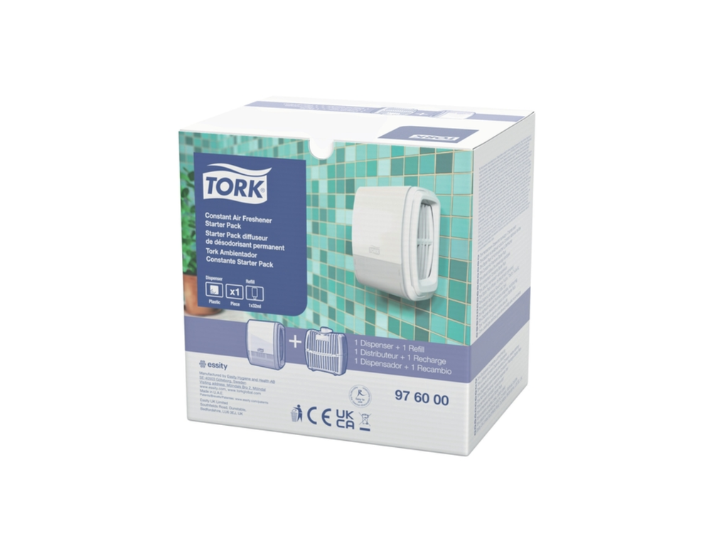 Luchtverfrisserdispenser Tork A3 Elevation constant startpakket wit 