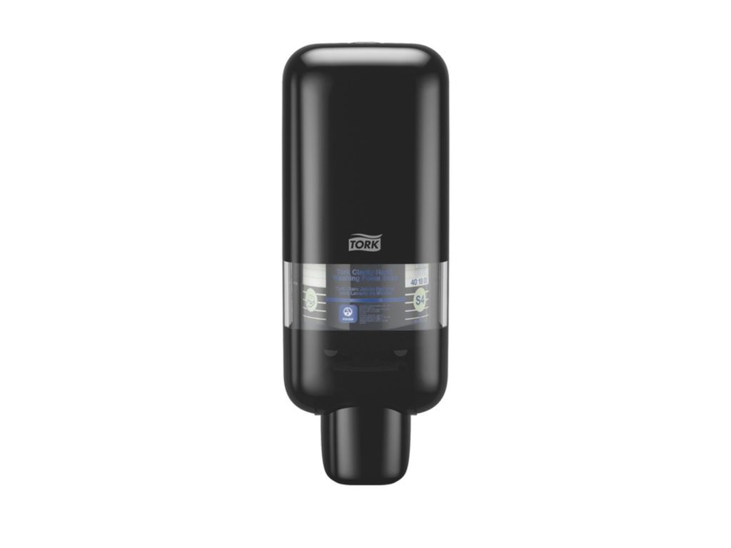 Zeep- en handdesinfectiedispenser Tork S4 zwart 