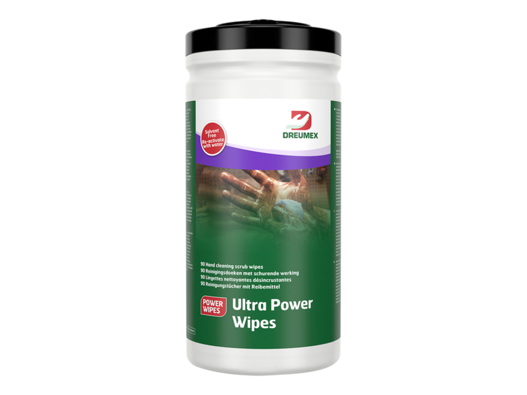 Reinigingsdoek Dreumex Ultra Power Wipes bus wit (90)