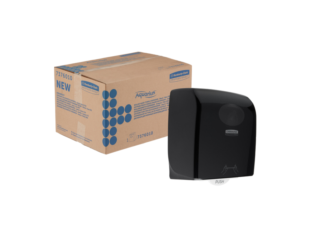 Handdoekroldispenser Aquarius zwart 