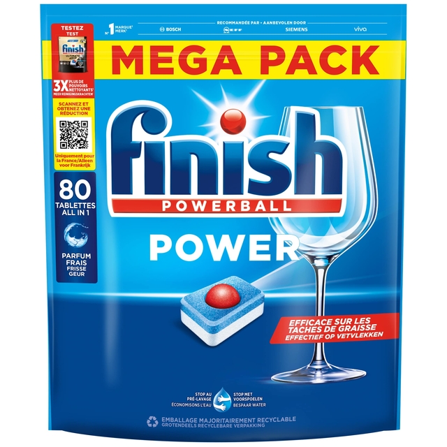 Vaatwastabbletten Finish All-in-one Power Regular (80)