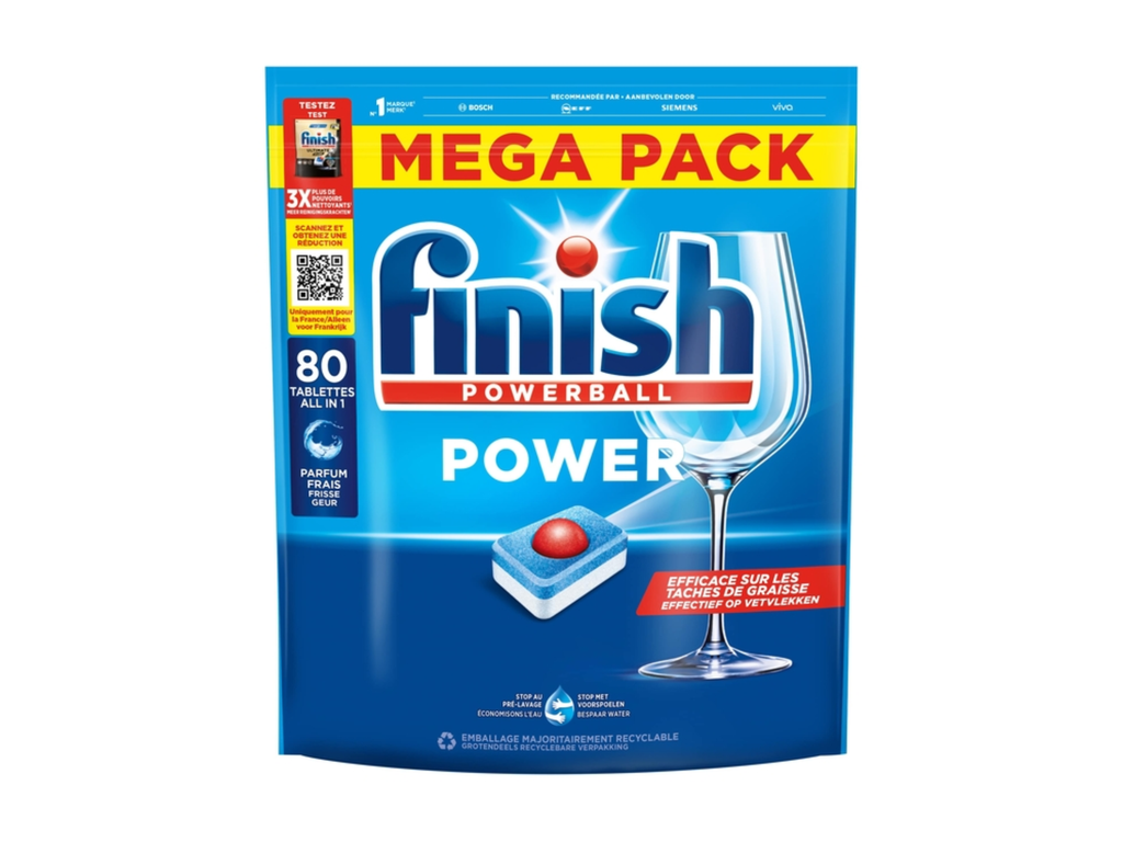 Vaatwastabletten Finish All-in-one Power Regular (80)