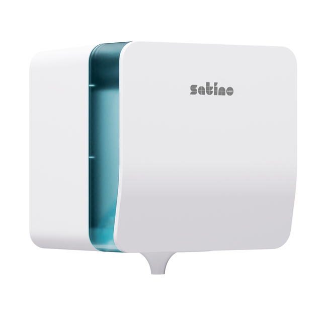 Poetspapierdispenser Satino CF1 Hyginity Plus medium wit 