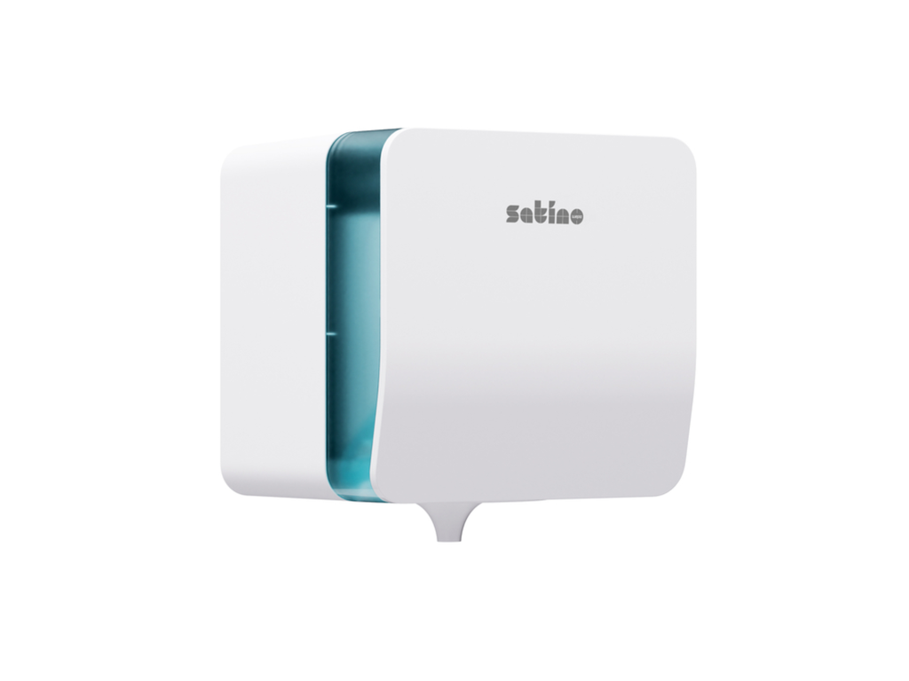 Poetspapierdispenser Satino CF1 Hyginity Plus medium wit 