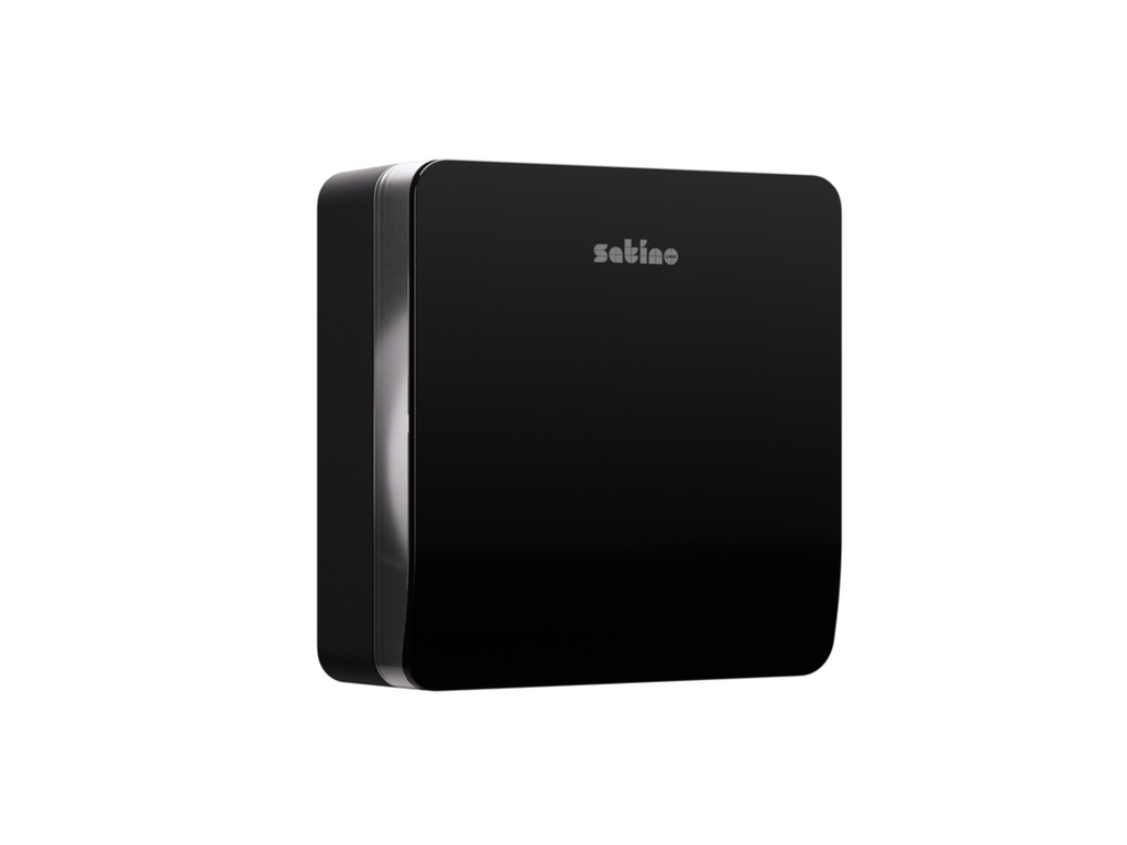 Toiletpapierdispenser Satino JT2 Hyginity jumbo L zwart 